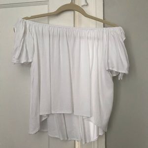 White off the shoulder top